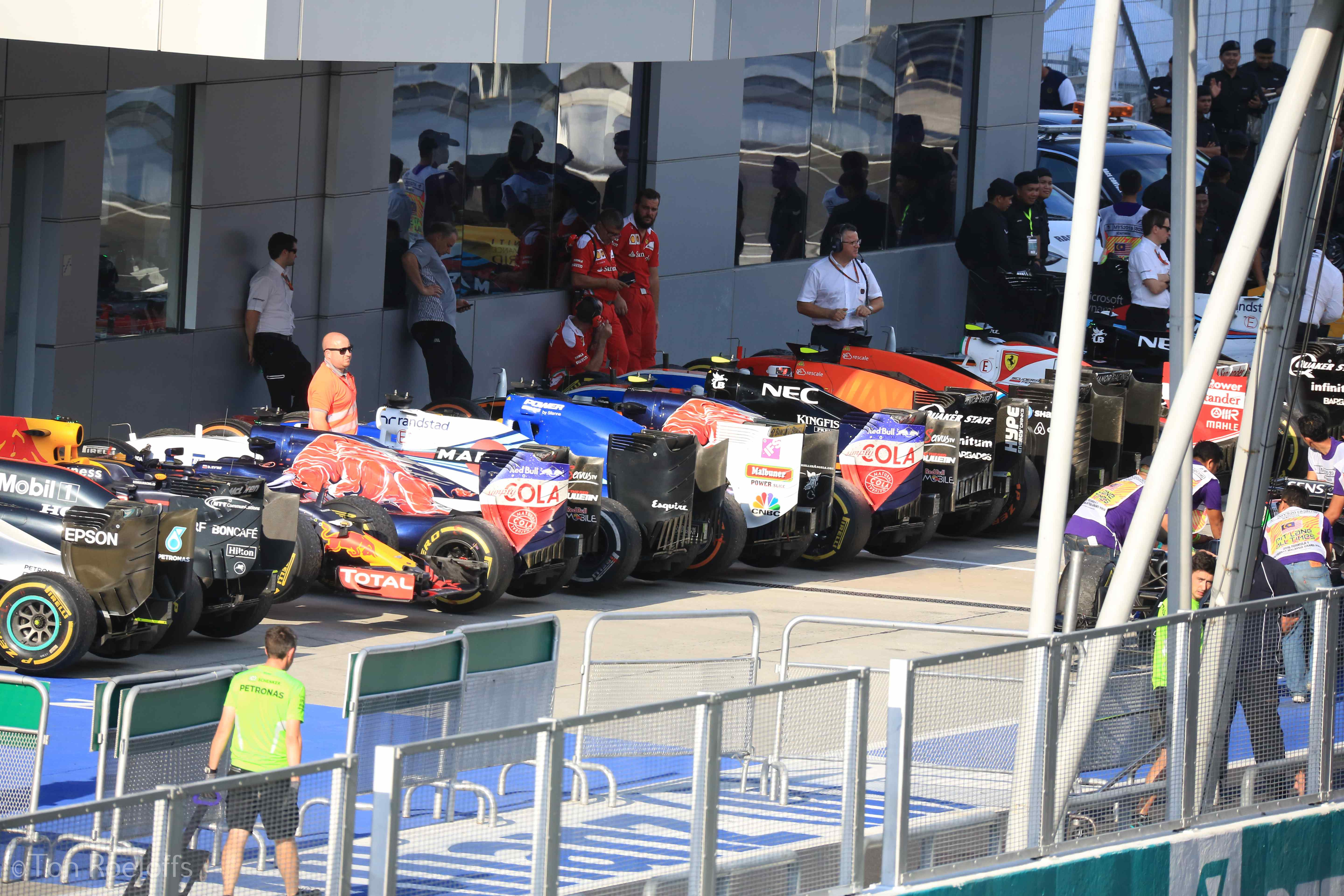 Verstappen pitbox